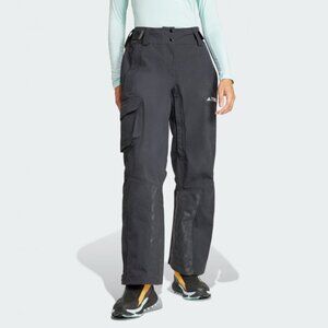 Women's Adidas Terrex Techrock 3 Layer Nylon Snow Skiing Pants Black Size XS